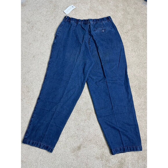 VTG NWT 90s Y2K LL Bean Women’s‎ 12 Petite Tencel Soft Lightweight Tapered Pants - Picture 7 of 12